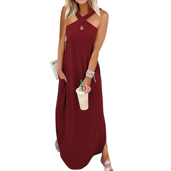 Amazon Dresses & Skirts - NWOT Women's Casual Maxi Dress w/ Pockets